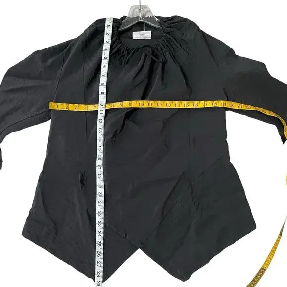 Bryn Walker Drawstring Long Sleeve Jacket Black Size Medium Laganlook Ar… - Picture 4 of 8